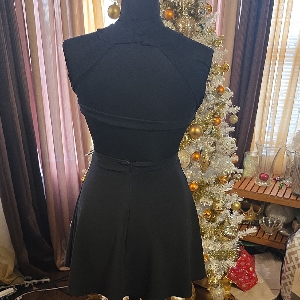 Elegant Black Mini Dress - Picture 16 of 16